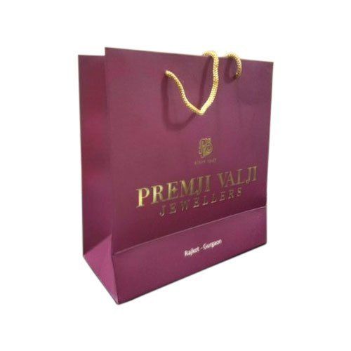 Comes In Various Colors Printed Art Paper Bags With Rope Handle And High Weight Bearing Capacity