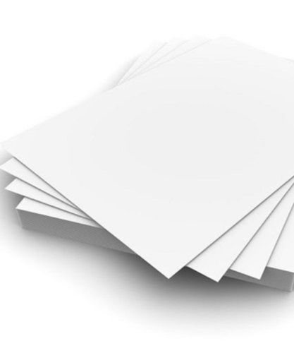 Rectangular Shape And Plain White Color Paper With Smooth Texture