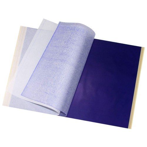 Rectangular Shape Blue Carbon Paper For Office Uses 50 Sheets