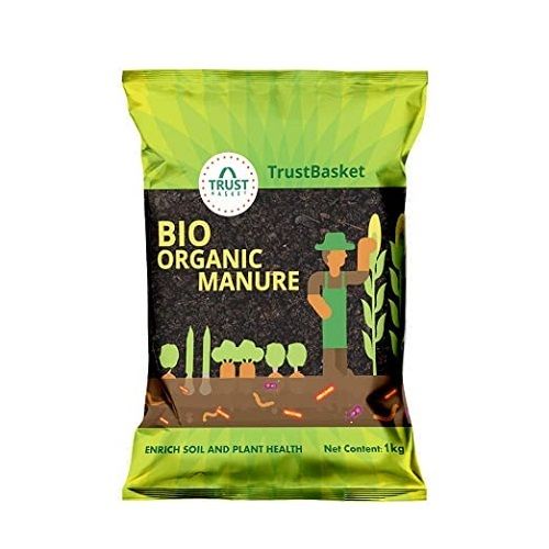 Trust Basket 99% Purity Black Agriculture Bio-Organic Manure For Enrich Soil And Plant Health, 1kg