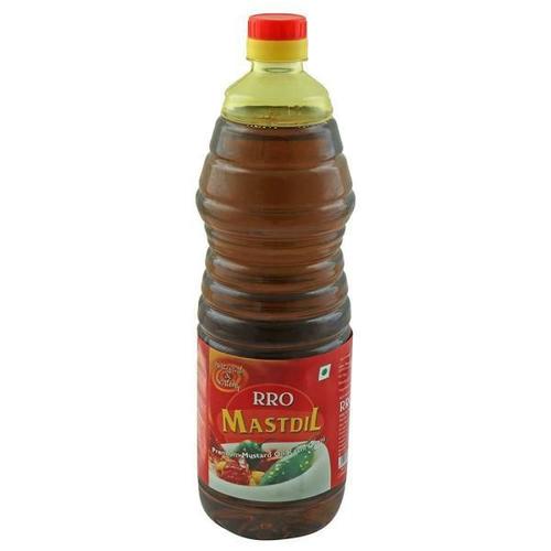 100% Organic Kachhi Ghani Cold Pressed 1-Liter Black Mustard Oil For Cooking