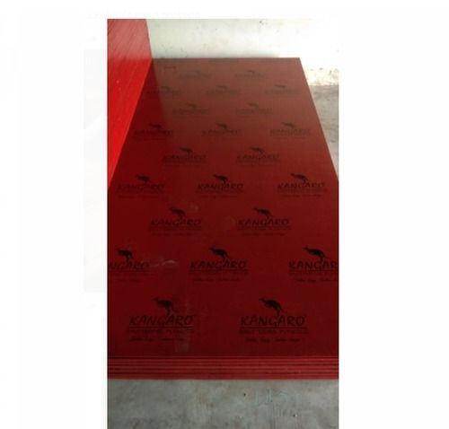 Abrasion-Resistant And Waterproof Rectangular Maroon Shuttering Plywood Boards Size: 8*4