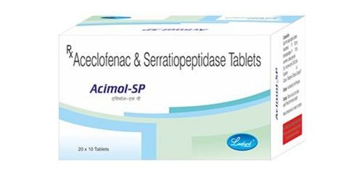 Acimol-Sp Aceclofenac And Serratiopeptidase Tablets, 20X10 Blister Pack Age Group: Adult