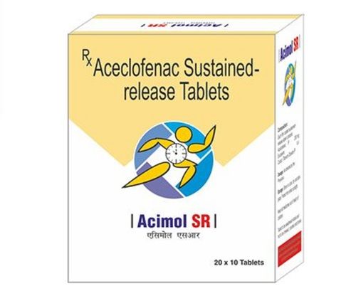 Acimol-SR Aceclofenac Sustained Release Tablets, 20x10 Blister Pack