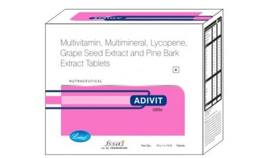 Adivit Multivitamin, Multimineral, Lycopene, Grape Seed And Pine Bark Extract Tablets Efficacy: Promote Nutrition