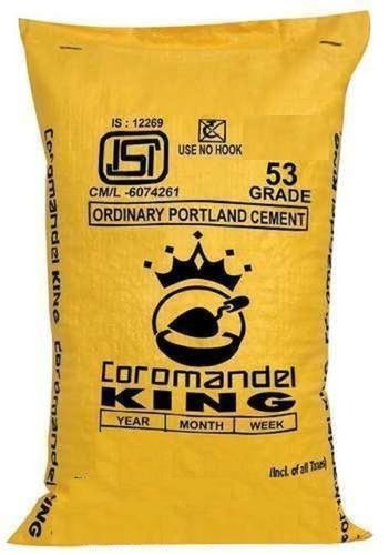 Anti-Algae Grey Colour Coromandel Ordinary Portland Cement 50 Kg With Natural Sand And Rapid Hardening