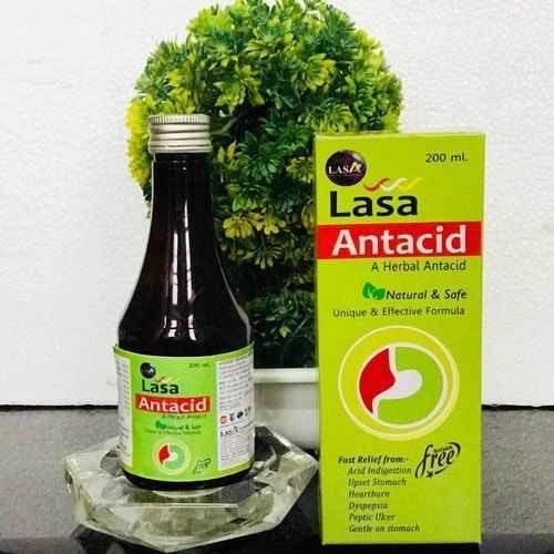 Lasa Antacid Herbal Syrup Bottle 200 Ml