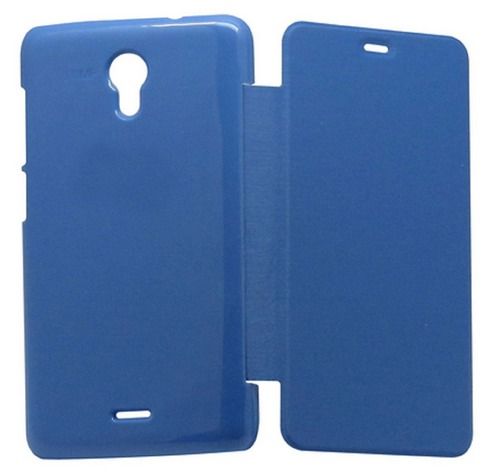 Micromax Canvas Flip Cover With Medium Size And Blue Color, Plastic Material Display Color: Color