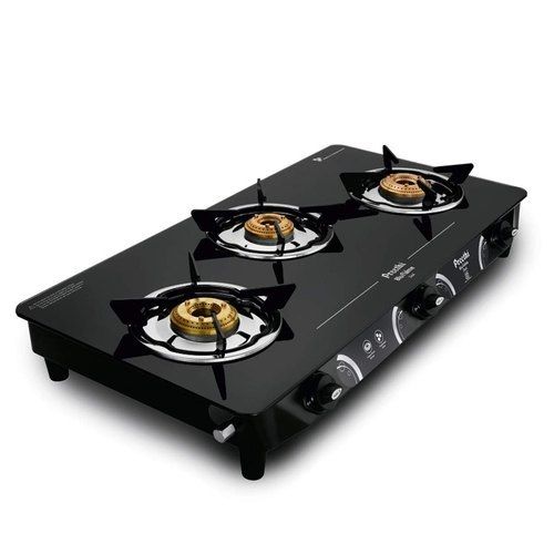 Stainless Steel 3 Burner Gas Stove Noa With Lighter Set Dimension(L*W*H): 69 X 39  Centimeter (Cm)