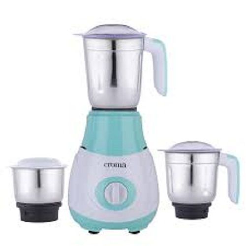 Turquoise and White Mixer Grinder with 3 Jars and Pulse Function
