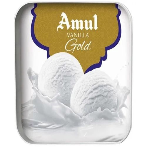 Amul Vanilla Gold Ice Cream Tub 1 Kg With 2 Days Shelf Life And 36% Fat Contents