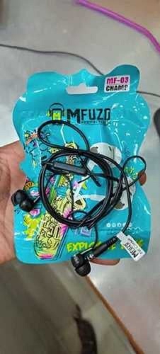Black Color Mobile Earphone With Mic And Good Sound Quality - Plastic and Rubber Body, Lightweight Design, Hands-Free Calling, Universal Compatibility