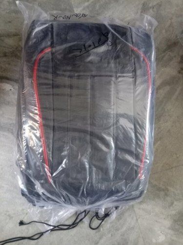 Black Color Plain Leather Waterproof Car Seat Cover With Soft And Smooth Texture