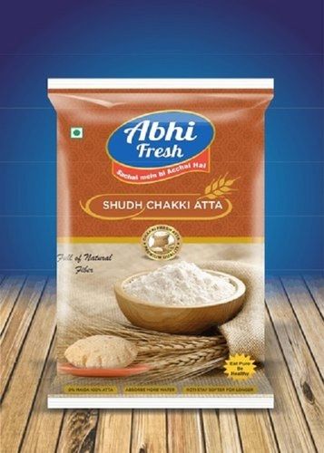 Chemical And Pesticides Free 100% Organic Whole Wheat Chakki Fresh Atta Carbohydrate: 75 Grams (G)