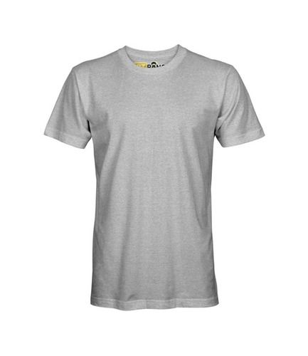 Mens Grey Colour Solid Plain Cotton Short Sleeves Round Neck T-Shirt Age Group: Adult