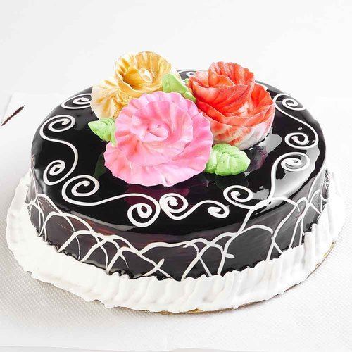 No Sugar Free Pure and Fresh Dark Chocolate Cake 1kg for Birthday Parties