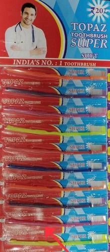 Soft Bristles Light Weight Ease To Use Plastic Soft Toothbrush Multicolor For Oral Health