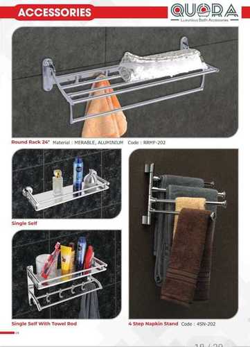 Stainless Steel Towel Hanger - Durable, Fine Finished | Rust Resistant, Silver Color, Built to Last