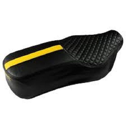 Rexine Water Resistan Two Wheeler Black And Yellow Color Full Seat Cover