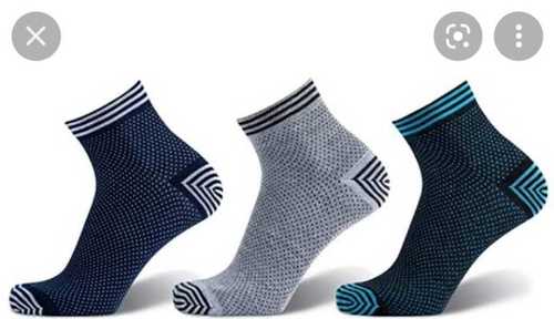 Cotton And Terry Cotton Material Knitted Mens Socks Available In Various Colors