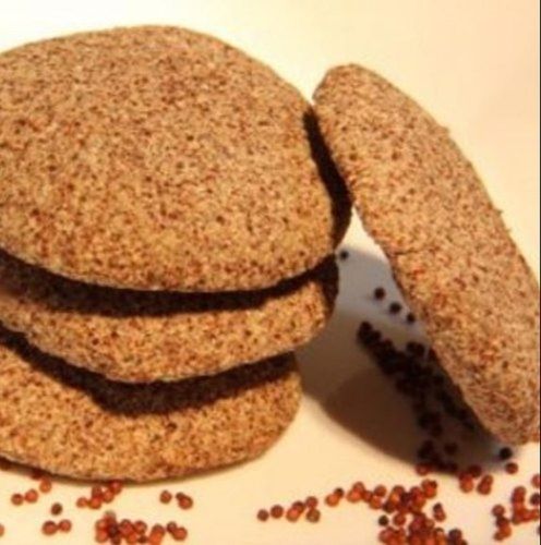  स्नैक्स के लिए कुरकुरे प्राकृतिक कुरकुरे मीठे स्वाद वाले गोल भूरे रागी चॉकलेट बेकरी बिस्कुट