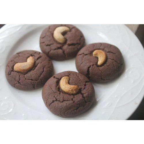 Delicious Natural Sweet Rich Taste Round Eggless Chocolate Bakery Biscuits