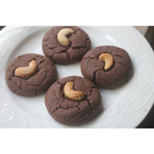 Normal Delicious Natural Sweet Rich Taste Round Eggless Chocolate Bakery Biscuits