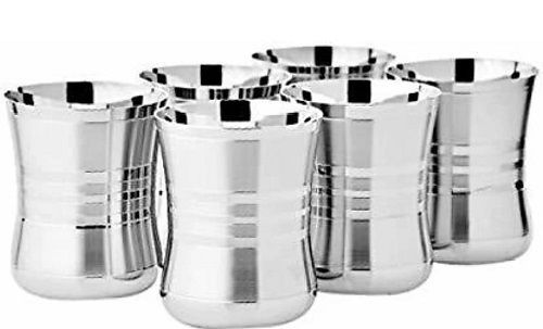 Silver Color Small Size Stainless Steel Elegant Design Water Glasses Set Thickness: 1.2 Millimeter (Mm)