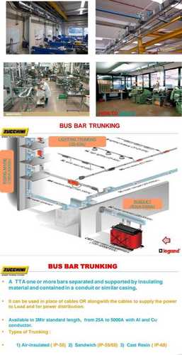 Silver Fine Finish Fully Electric And High Power Bus Duct