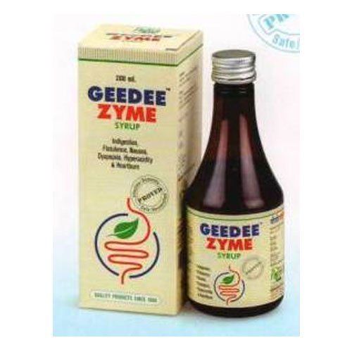 Geedee Zyme हर्बल सिरप 200 Ml पैकेजिंग साइज़ के साथ