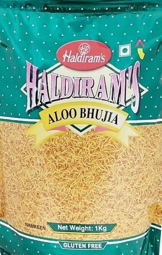 Haldiram Aloo Bhujia Namkeen, Tasty, Spicy And Delicious, Pack Size 1 Kg