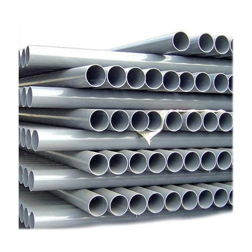 Highly Durable Plain Pattern Round Shape Grey Color Pvc Pipes Warranty: 1 Year