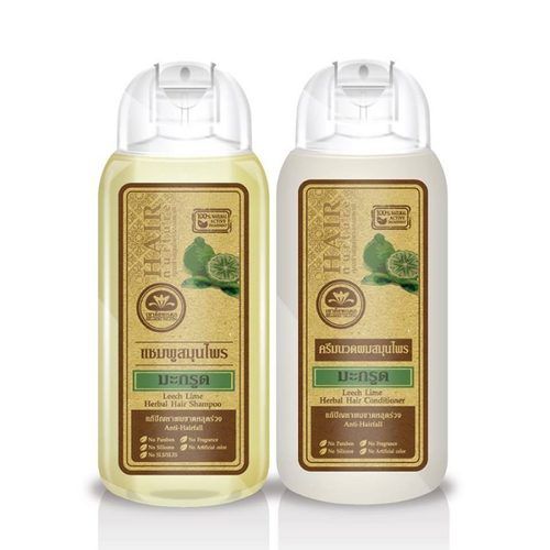 Khaokho Leech Lime Herbal Hair Shampoo With Hair Conditioner Combo Packs Color Code: Yellow