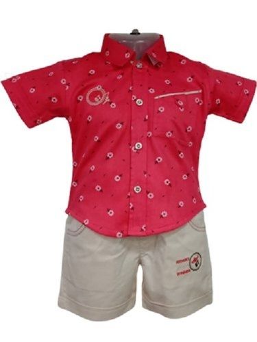 Kids Party Wear Regular Fit Half Sleeves Printed 100% Cotton Baba Suit Age Group: 8-14