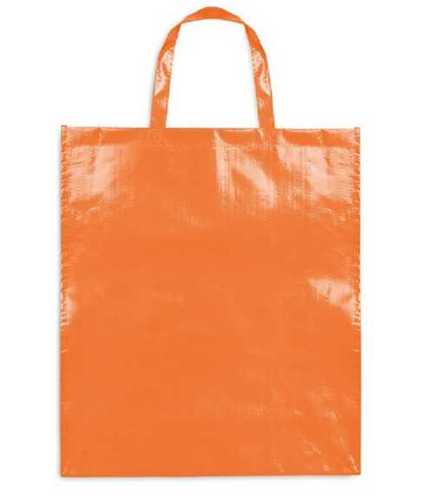 Recyclable Loop Handle Orange Pp Woven Laminated Bag, Storage Capacity 5-10 Kg