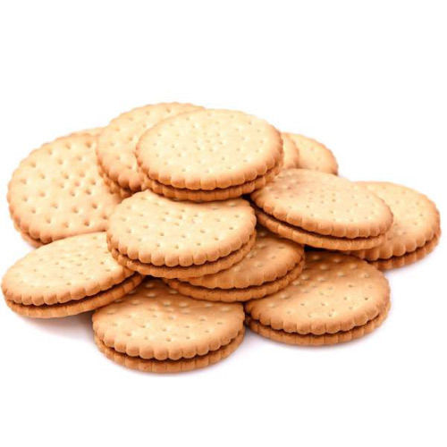 Low in Sugar Natural Crispy Taste Crunchy Round Biscuits for Snacks