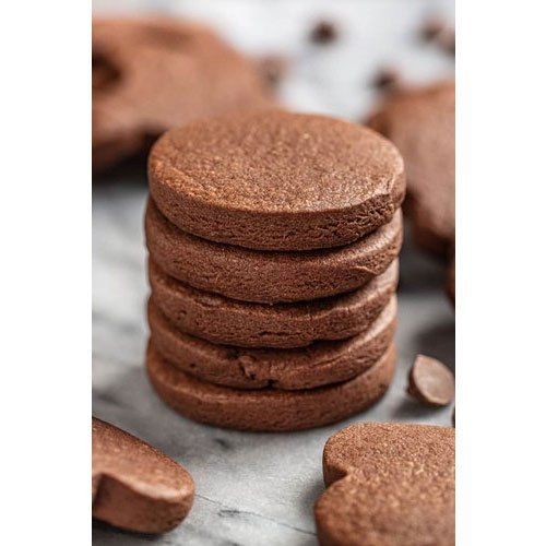 Natural Sweet Crispy Taste Crunchy Round Brown Chocolate Bakery Biscuits for Snacks