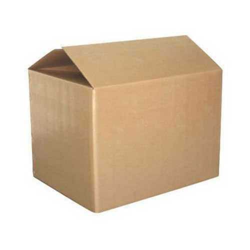 Plain Brown Cardboard Packaging Box In Rectangle Shape For Packaging