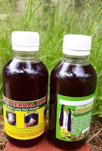 Green Pure Natural Ayurvedic Herbal Hair Oil For Hair Growth With 1-3 Months Shelf Life