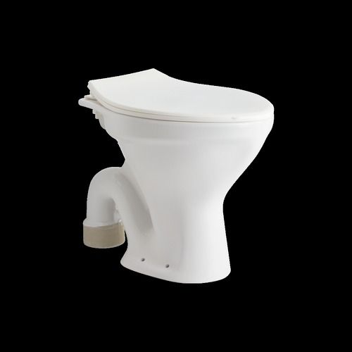 Sleek Chrome Finish White Floor Mounted Ewc Ceramic Bathroom Sanitary Ware