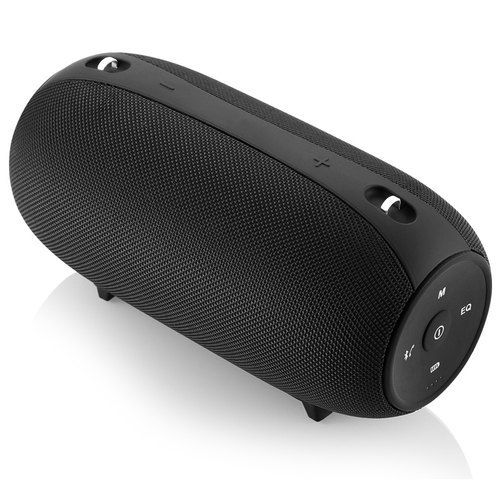 Trendy Sleek Compact 360 Degree Sound Black Portable Bluetooth Speaker Output Power: 3 Watt (W)