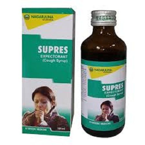 100% Natural Supres Expectorant Cough Syrup For Treat Sniffling Runny Nose And Low Fever Generic Drugs