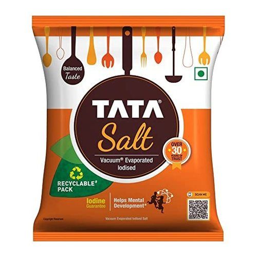 100% Pure And Crystalline White Tata Salt For Help Mental Development