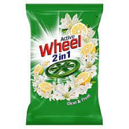 Active Wheel 2 In 1 - Clean And Fresh (Blue) Detergent Powder 1 Kg Benzene %: 100%