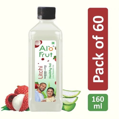 Alo Frut High Fiber, Rich In Vitamin C Aloe Vera And Litchi Mix Juice, 60x160 ML