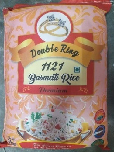 Aromatic Nutty Flavor High In Fiber And Tasty Double Ring White Basmati Rice