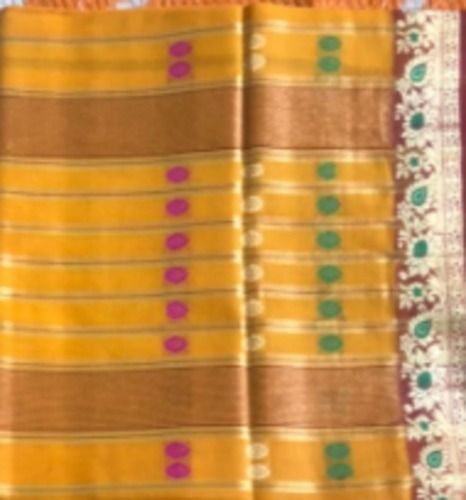 Best Price Ladies Yellow Color Stylish Designer Cotton Printed Saree