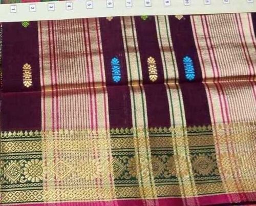 Purple Best Price Women Designer Printed Party Wear Cotton Saree