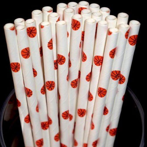 Round Printed Disposable Paper Straws