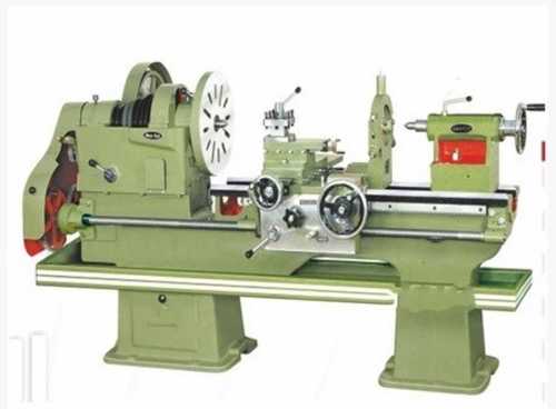 Semi Automatic Lathe Machine - Metal, 100-1000 kg, 220V Voltage | Green Color, High Efficiency, 1 Year Warranty